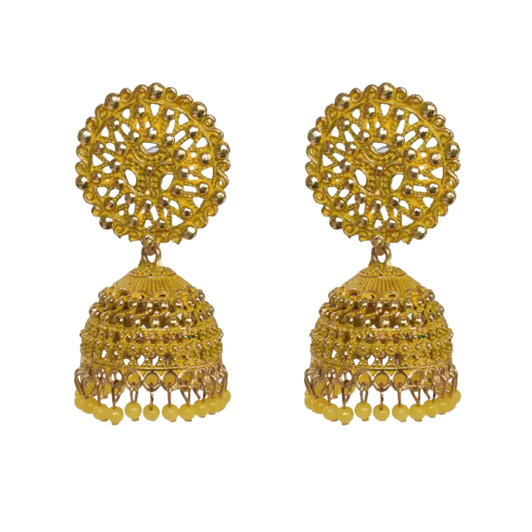 Ethnic Oxidised Jhumka Earrings For Women And Girls