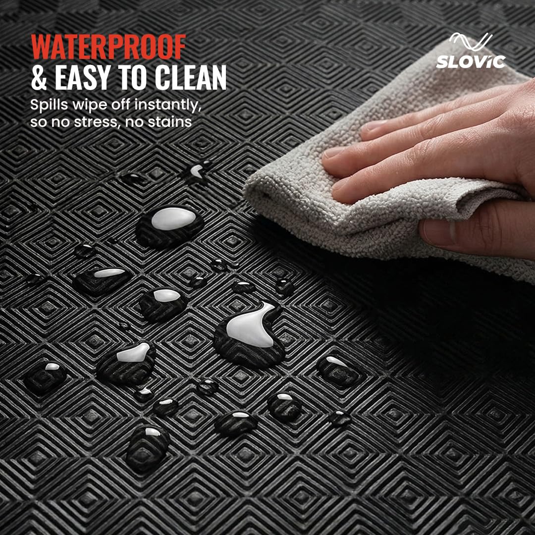 EVA Puzzle Mat 10mm | Black | 24" X 24" - Image 6