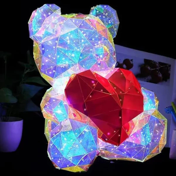 EverLove: LED Love Bear Night Light with Glowing Heart – Perfect Gift for Anniversary, Birthday & Room Décor - Image 3