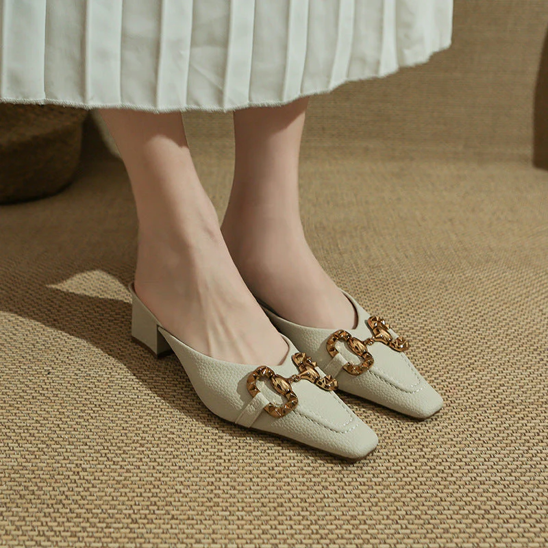 Everly Buckled Mules