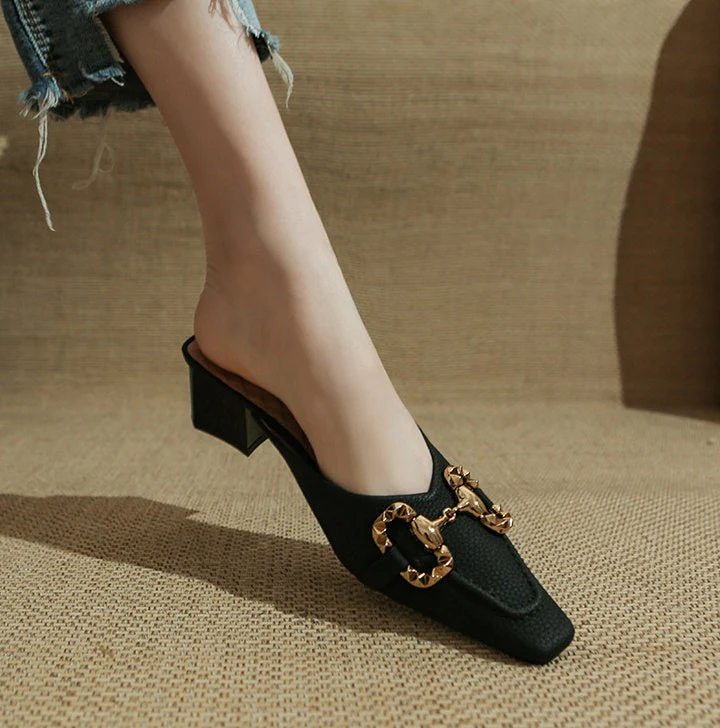 Everly Buckled Mules - Image 3