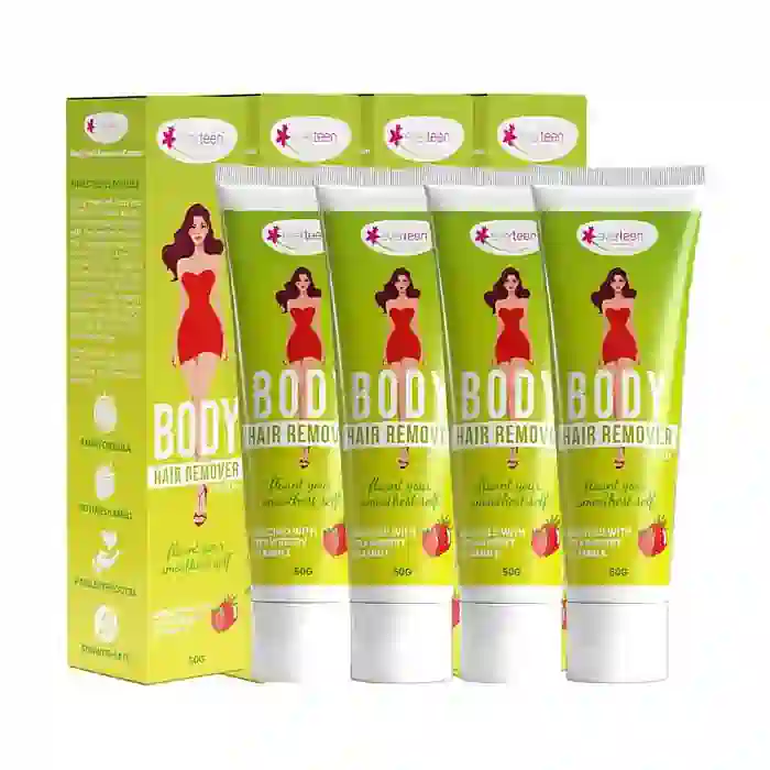 everteen Body Hair Remover Cream for Women enriched with Strawberry, Vitamin E, Almond Oil and Allantoin - 50g - Image 13