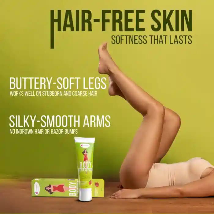 everteen Body Hair Remover Cream for Women enriched with Strawberry, Vitamin E, Almond Oil and Allantoin - 50g - Image 6