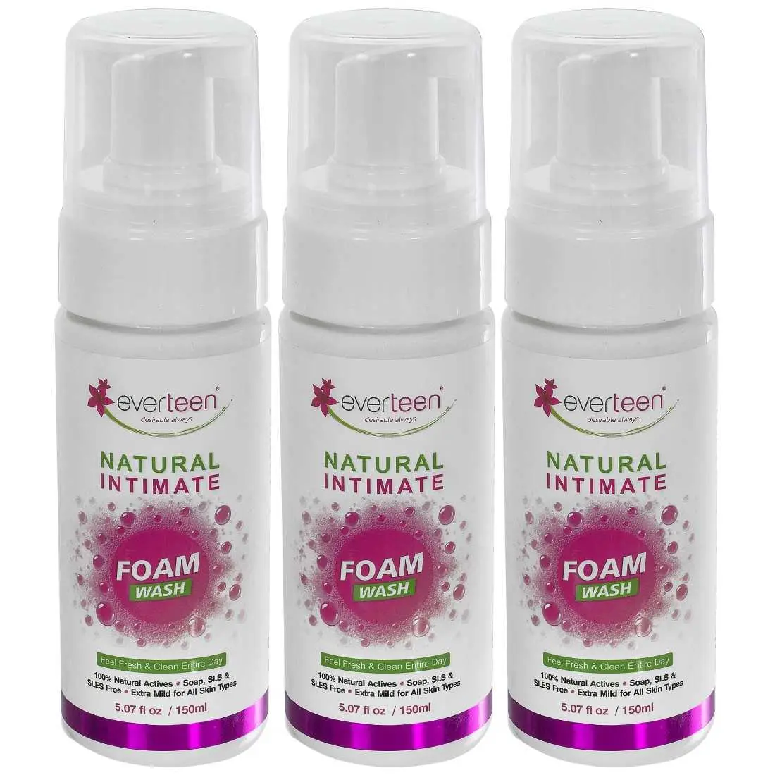 Everteen Natural Intimate Foam Wash For Women - 150 Ml - Image 7