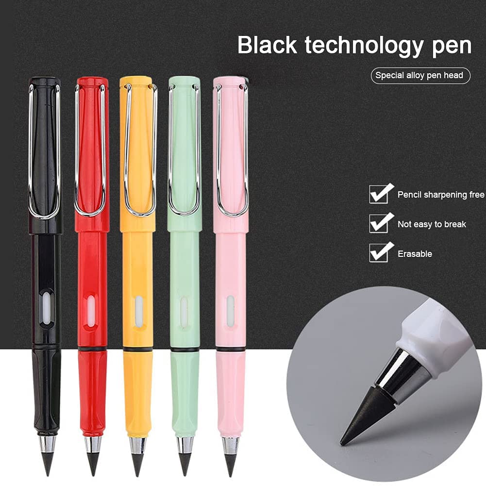 EverWrite: Pack of 4 Reusable Inkless Pencil – Everlasting Infinity Pencil with Eraser for Writing, Sketching & Drawing - Image 2