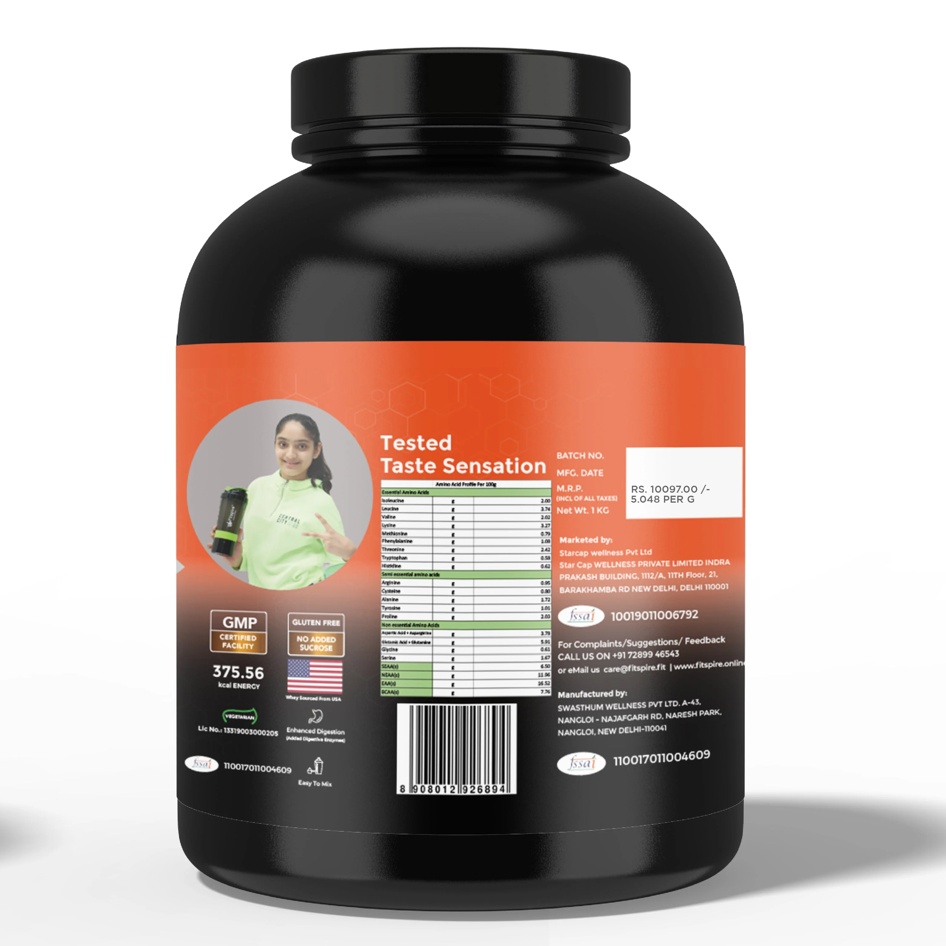 Evika Fit Super Pro Whey Combos With Shaker & 2 Energy Bars - Image 5