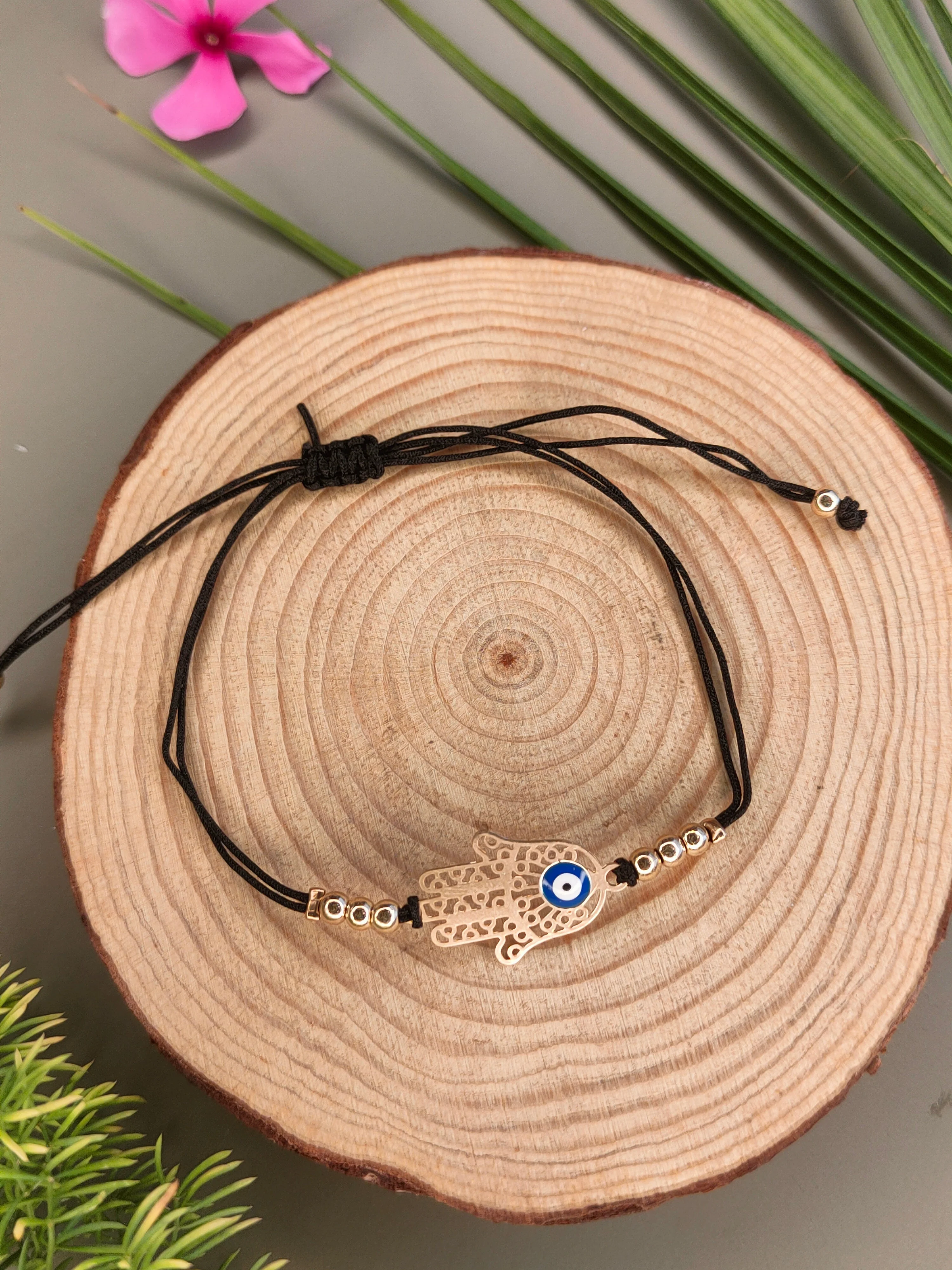 Evil Eye Woven Elegant Rakhi in Blessing Hands - Image 6