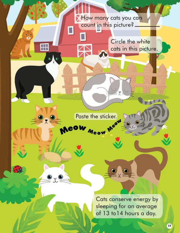 Explore the Farm Activity Book with Stickers and 3D Models - Image 5