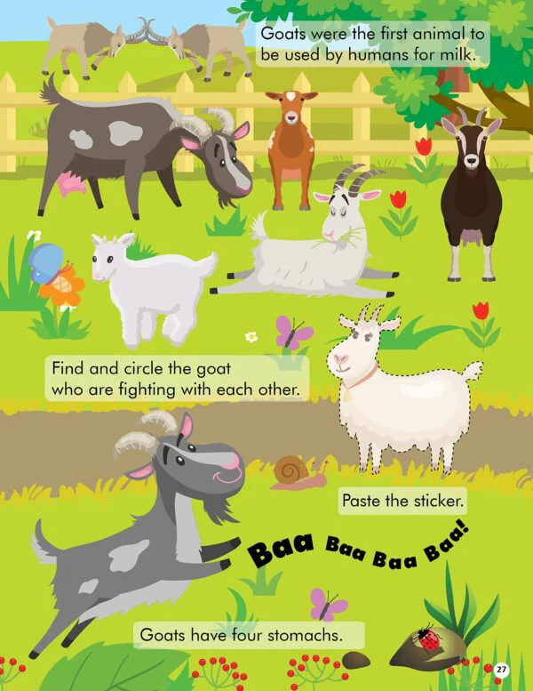 Explore the Farm Activity Book with Stickers and 3D Models - Image 7