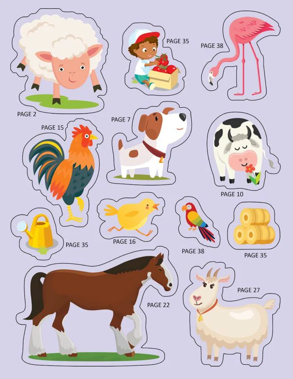 Explore the Farm Activity Book with Stickers and 3D Models - Image 9