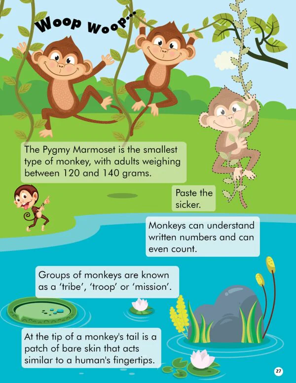 Explore the Jungle Activity Book with Stickers and 3D Models - Image 7