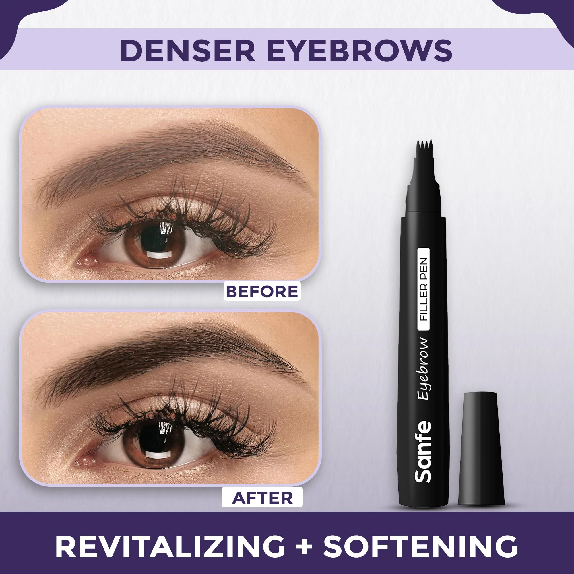 Eyebrow Filler Pen - Black (Pack of 3) - Image 2