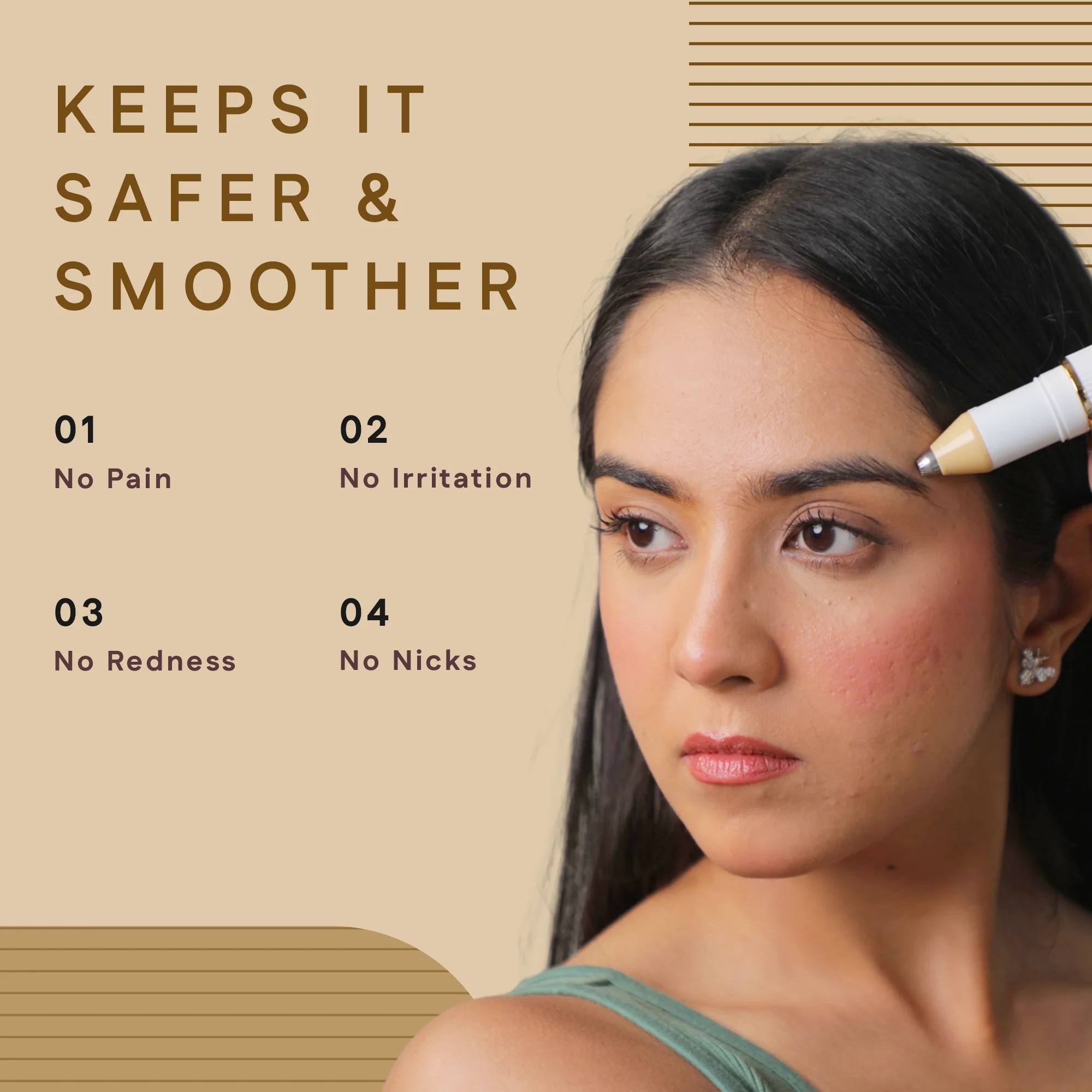 Eyebrow Trimmer + 2 Extra Trimming Heads - Image 7