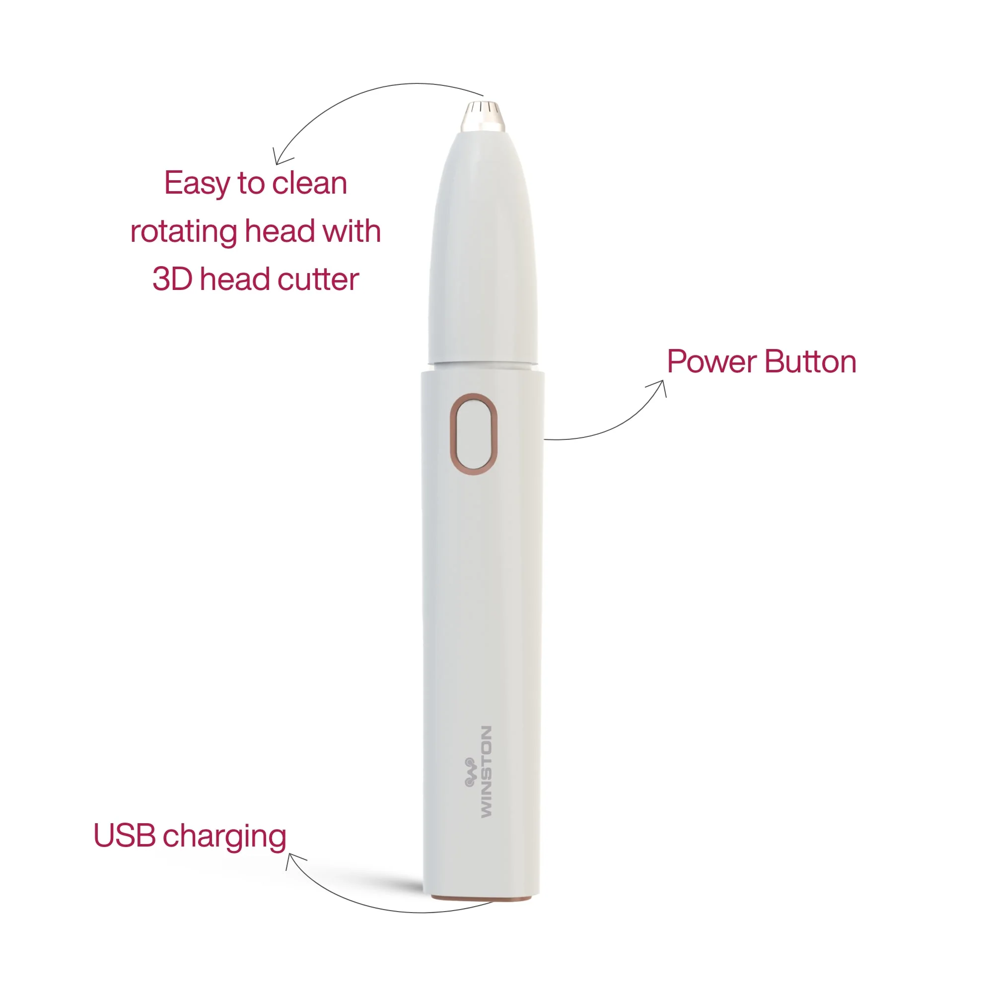 Eyebrow Trimmer (White and Brown) - Image 2