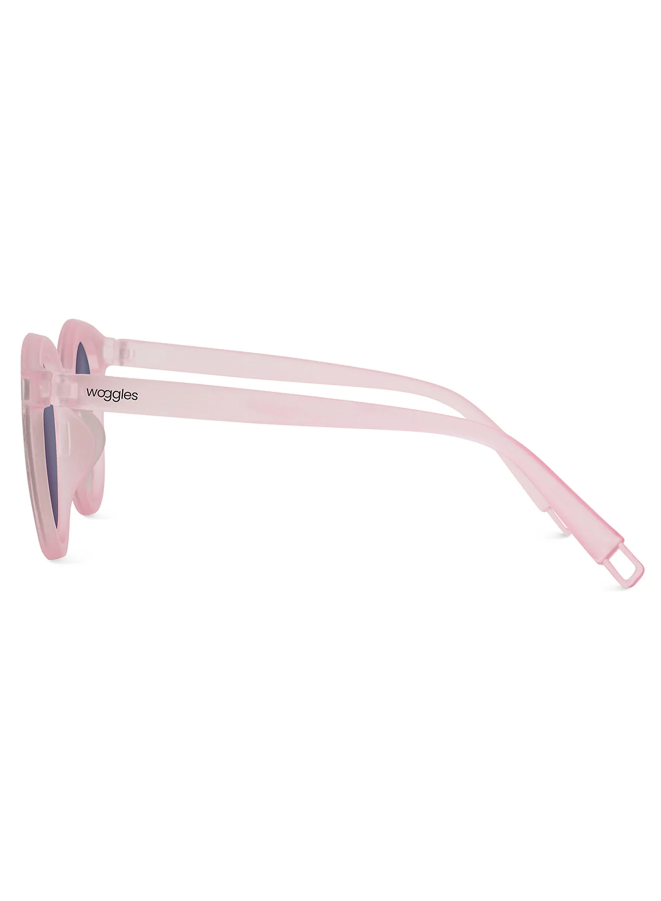 Eyeshield Light Pink Round Kids Sunglasses - Image 6