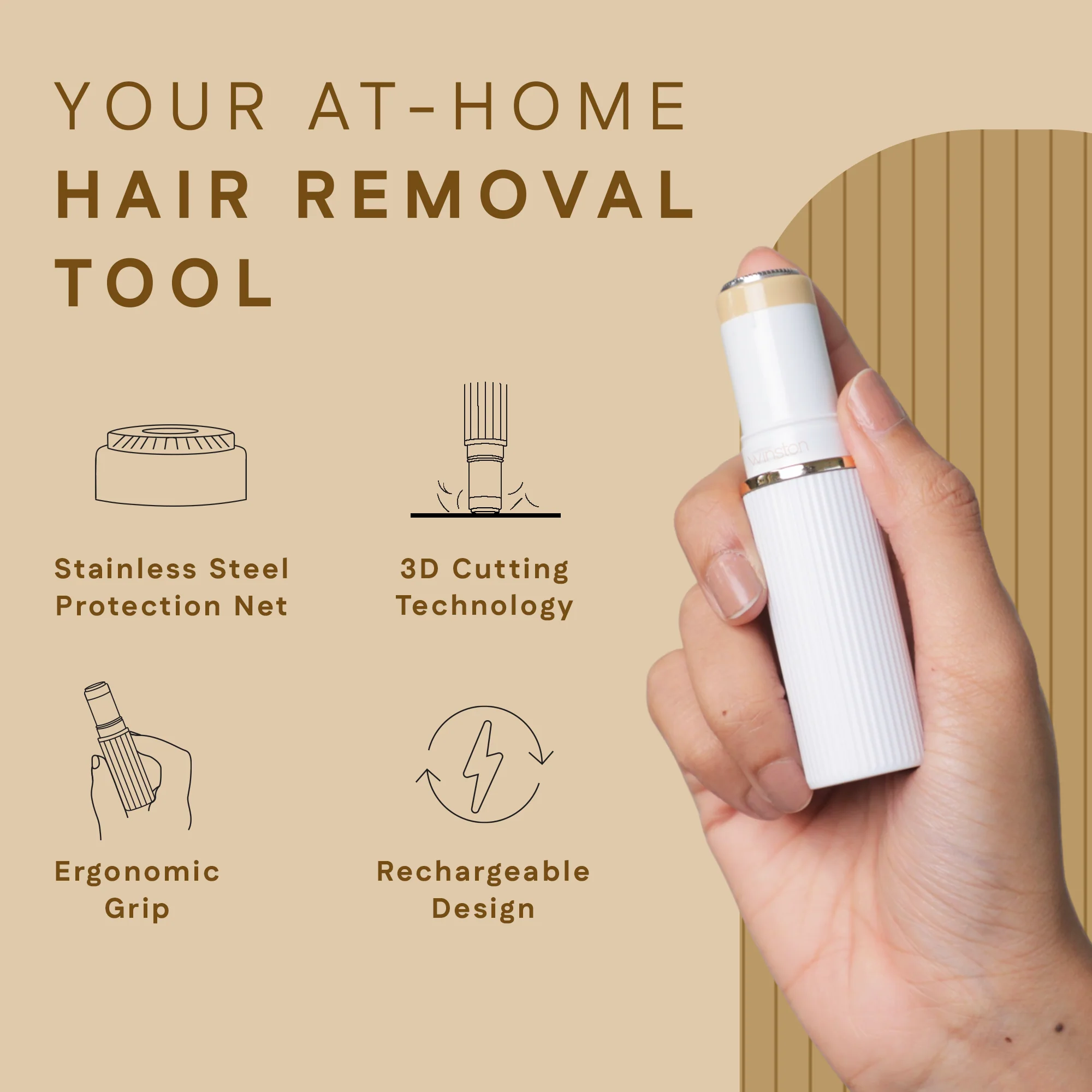 Face Trimmer + 2 Extra Trimming Heads - Image 6
