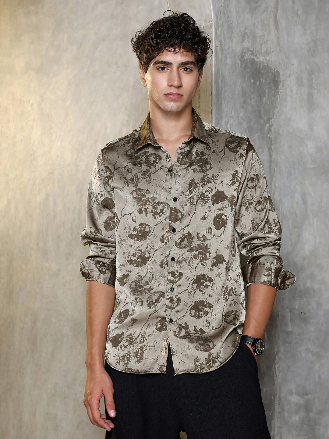Faded-Flora Jacquard Shirt - Image 2