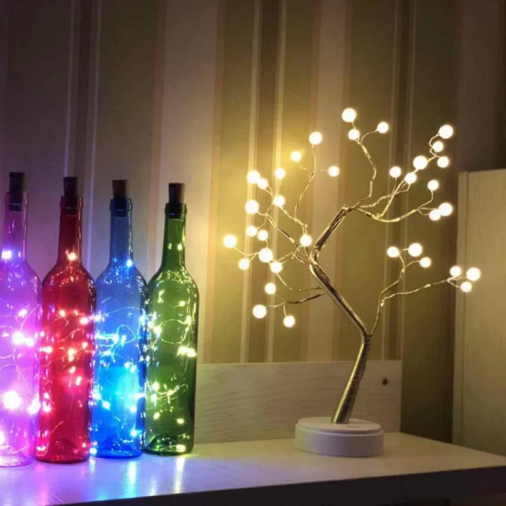 FairyTree: Cozy LED Pearl Tree Lamp with 36 Twinkling Fairy Lights for Bedroom, Wedding & Home Décor - Image 2