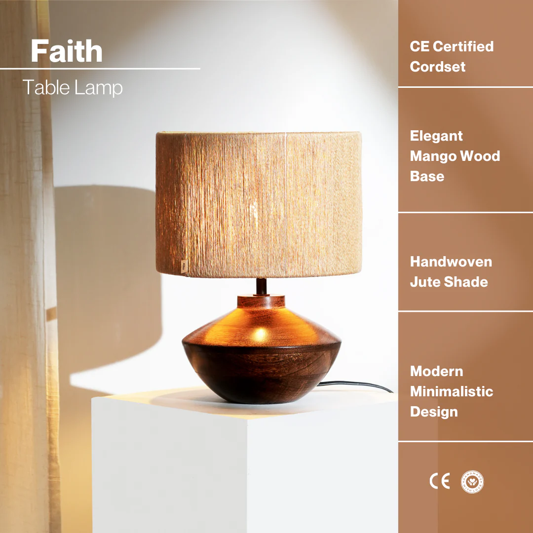 Faith Jute Table Lamp - Image 5
