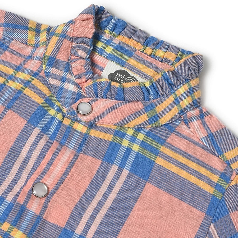Farm Friends Candlelight Flannel Baby Shirt For Girls - Image 5