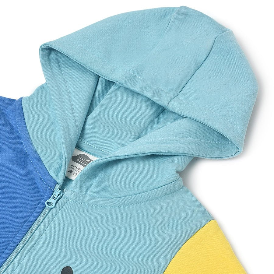 Farm Friends Colorblock Baby Hooded Jacket - Image 5