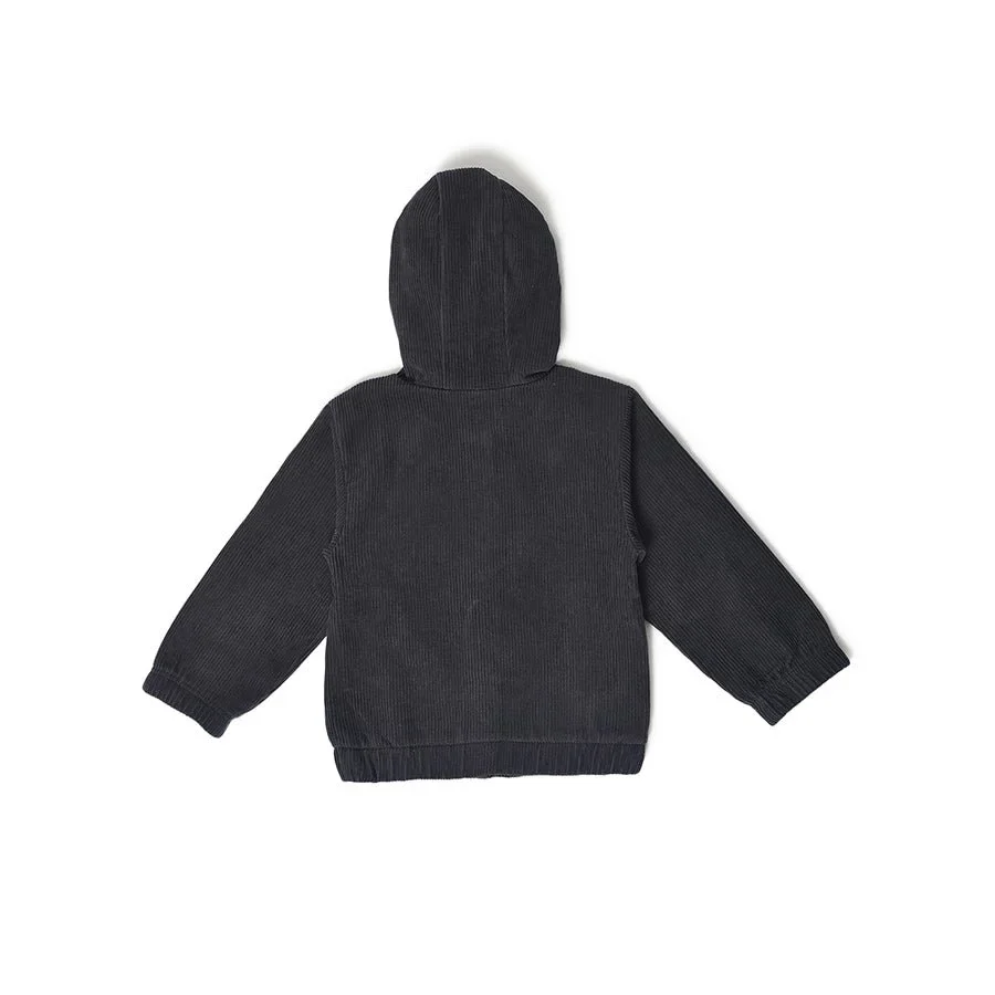 Farm Friends Corduroy Hooded Jacket For Kids Girl - Image 3