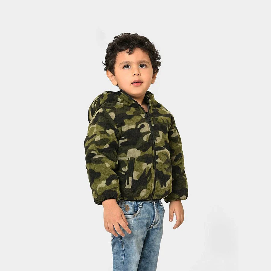 Farm Friends Hooded Green Puffer Jacket For Kids - Image 10