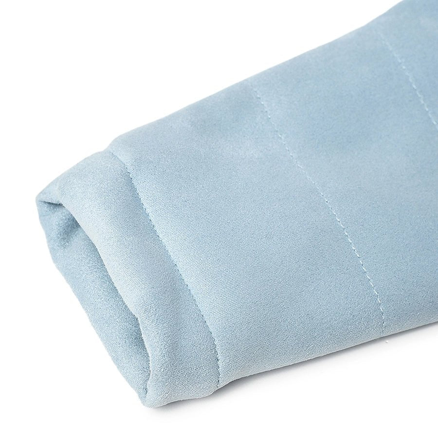 Farm Friends Hooded Sky Blue Jacket For Baby - Image 3