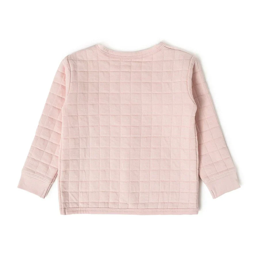 Farm Friends Pink Top With Baby Pyjama Quilted Set - Image 3