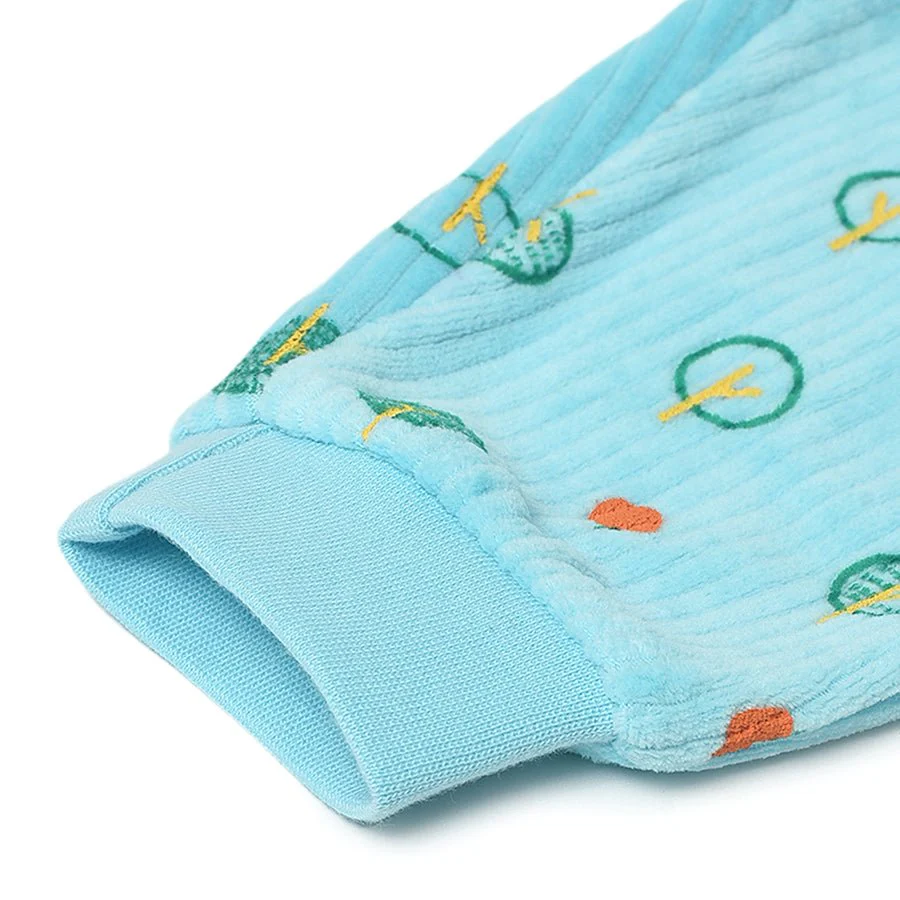 Farm Friends Printed Blue Baby Sweatshirt & Pyjama Set - Image 15