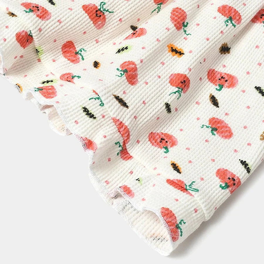 Farm Friends Printed Full Sleeve Dress For Baby Girls - Image 7
