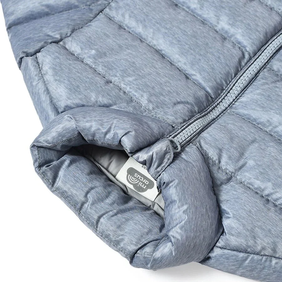 Farm Friends Woven Baby Jacket For Winter Grey - Image 5