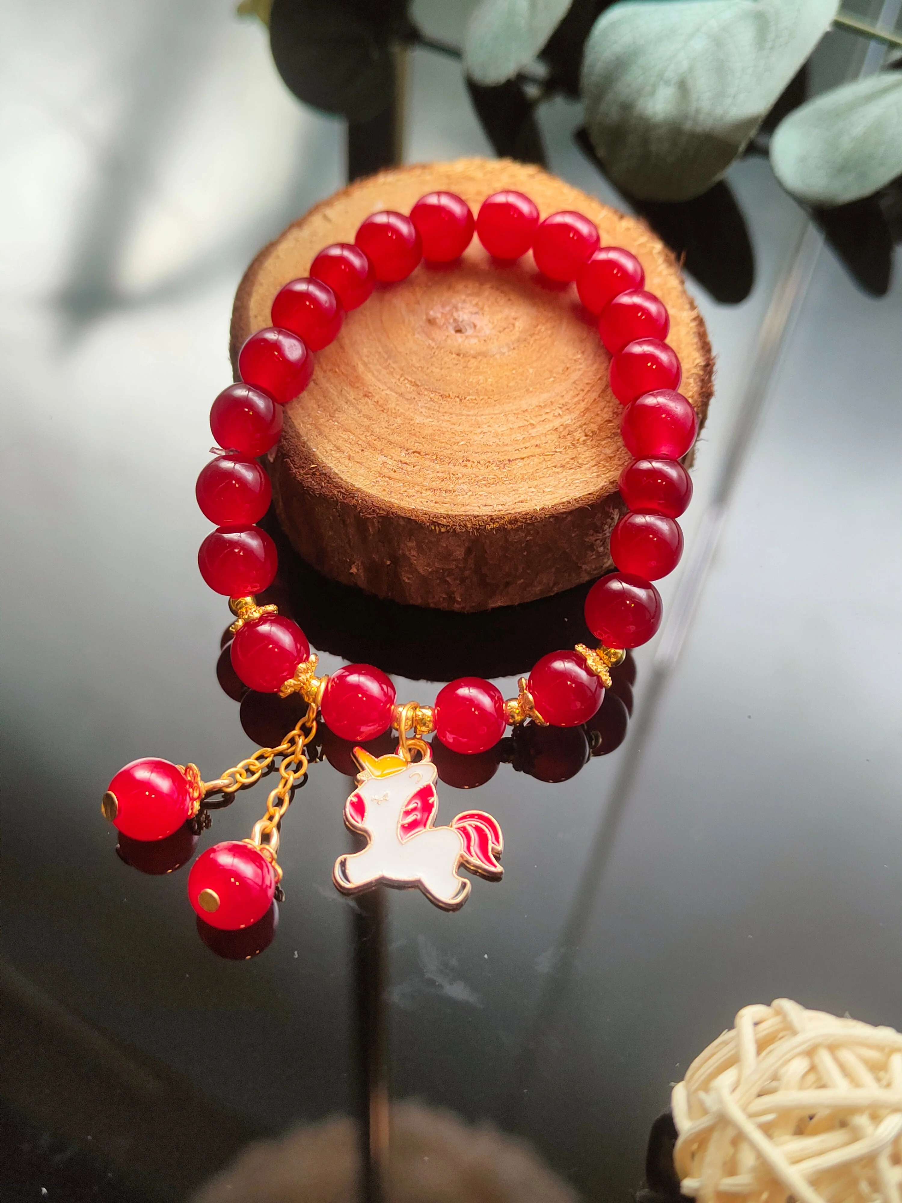 Fashion Cute Trojan Girl Red bracelet