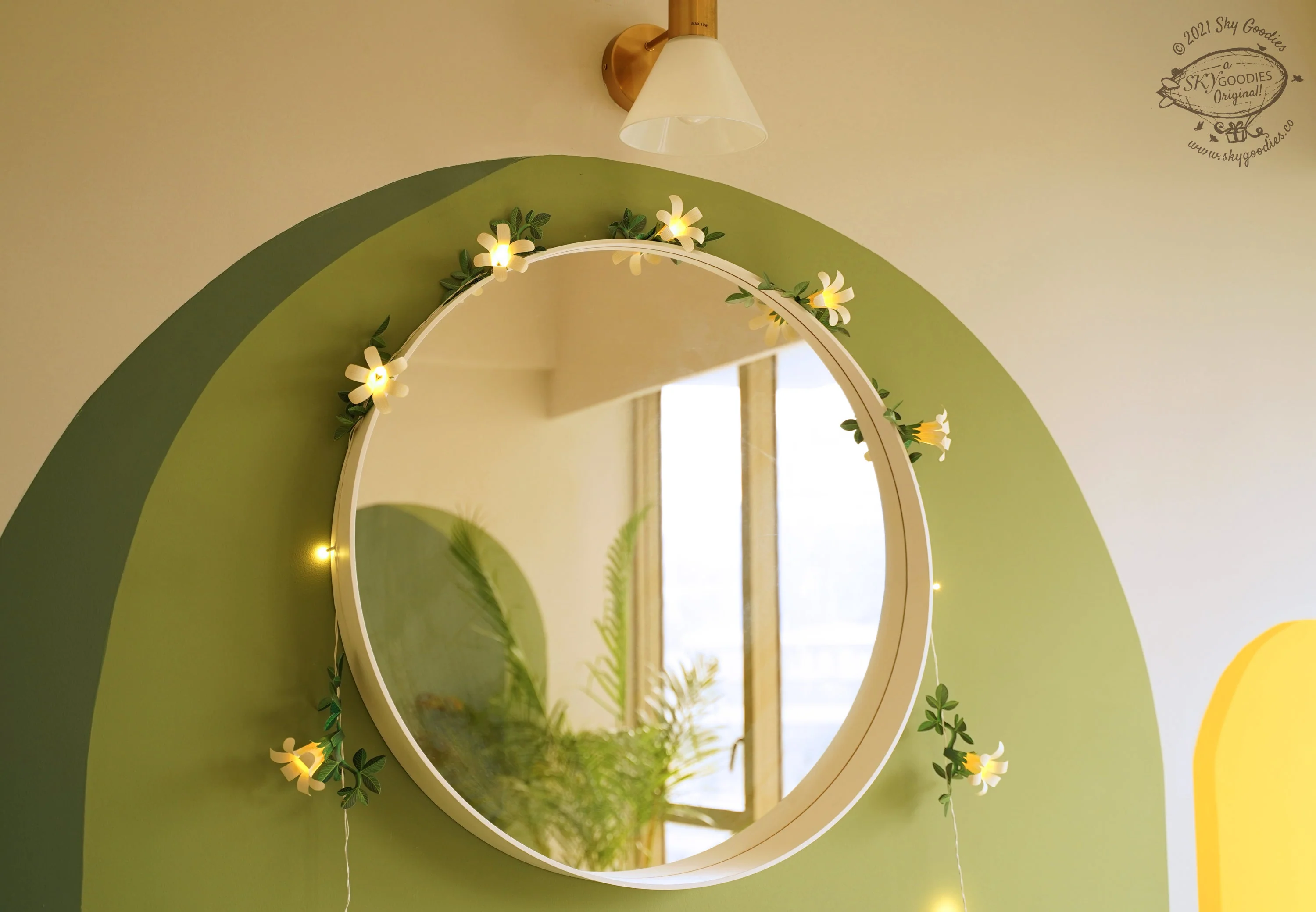 Festive Combo Saver Pack of 5 White Paper Flower Fairy Lights - Image 10
