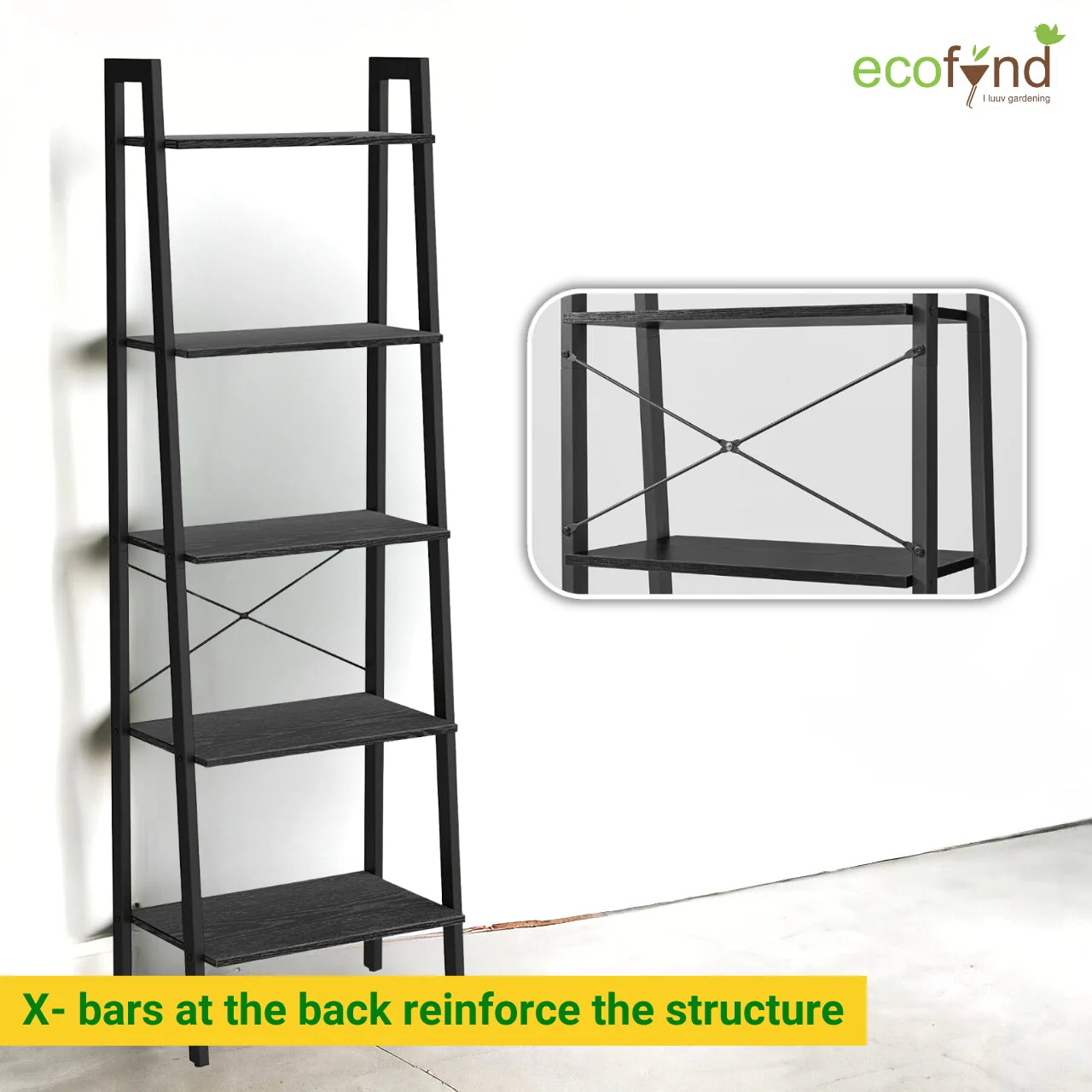 Finn Metal Plant & Utility Stand – 5-Tier Heavy-Duty Rack - Image 3