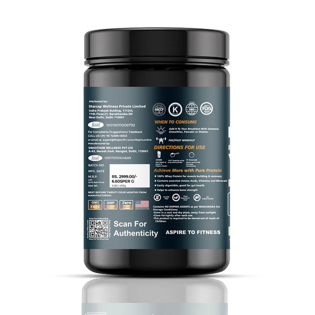 Fit Nitra Whey Protein With Gym Bag, Shaker and 2 Energy Bar - Image 11