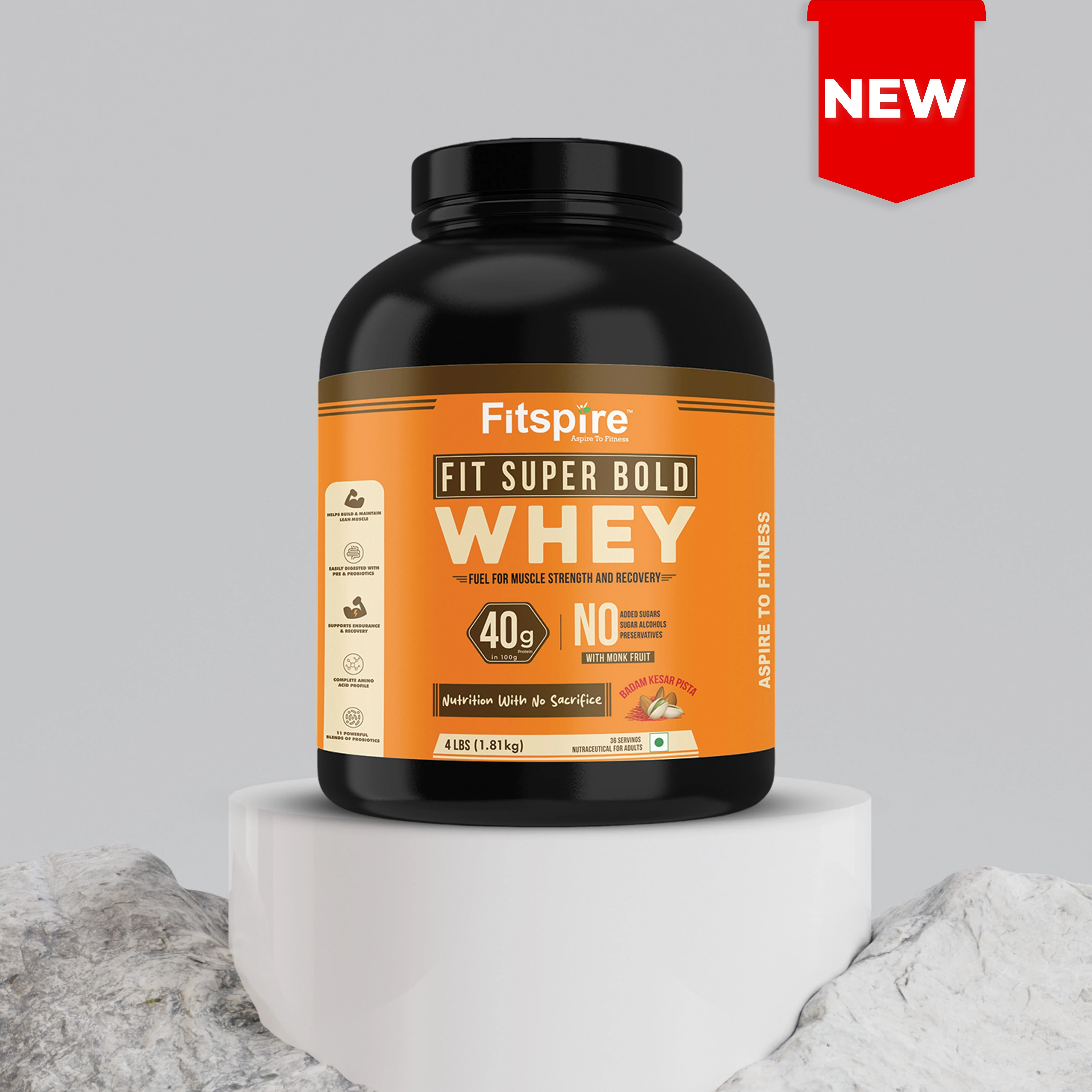 Fit Super Bold Protein – Badam Kesar Pista (4 LBS)
