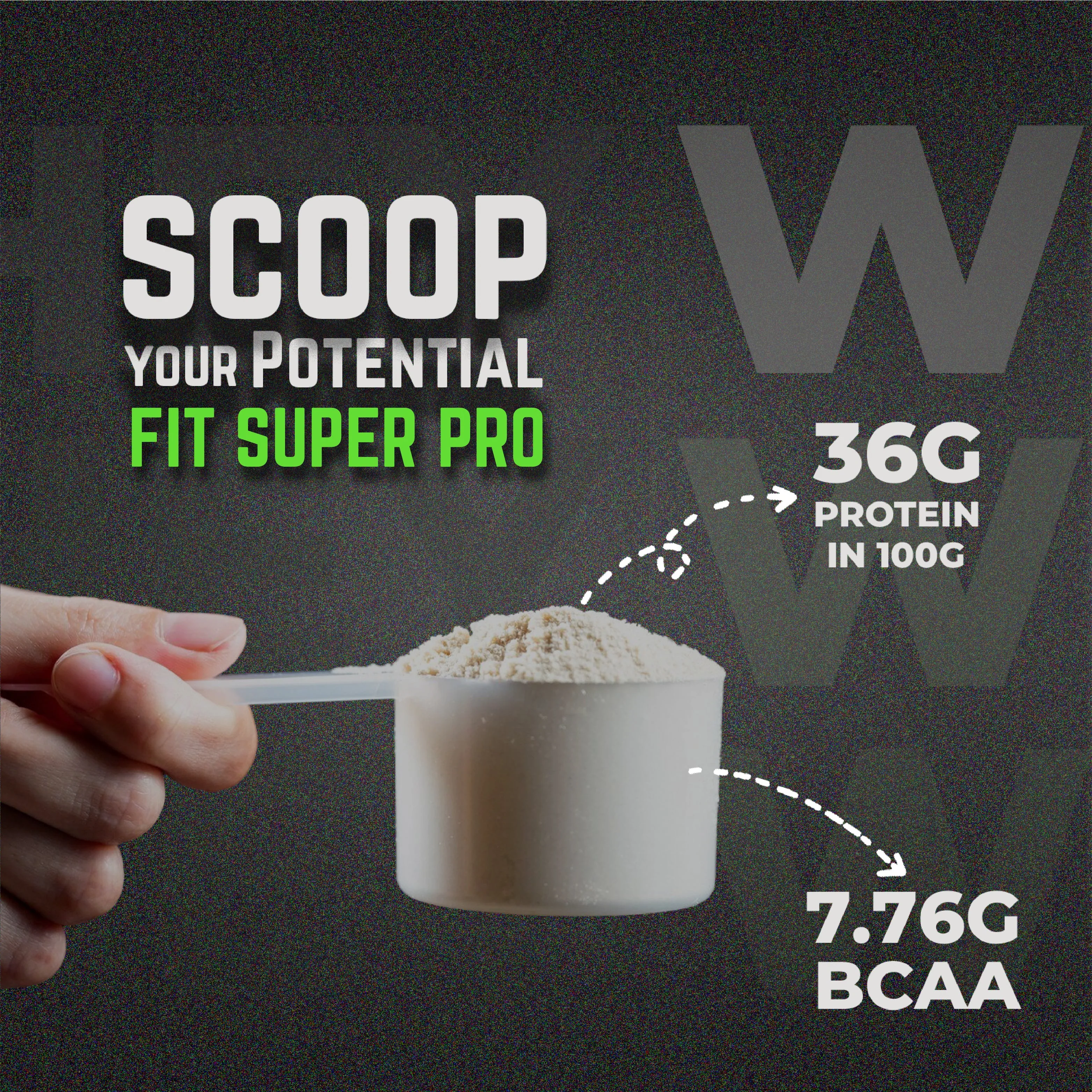Fit Super Pro Whey Protein - Double Chocolate (2Lbs) + Creatine Monohydrate 100g (Lemon) + Shaker - Combo - Image 6