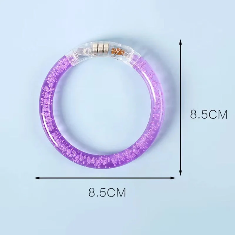 Flashing Neon Glow Bracelets For Kids' Parties, Nightclubs Concerts 2 pcs/set - Image 2