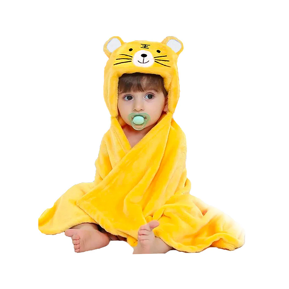 Fleece Baby Blanket With Hood