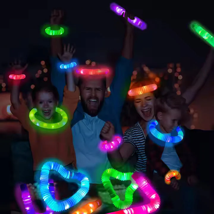 Flexible LED Glow Tubes Multicolor Light-Up Party Glow Tubes 5 pcs/set - Image 3