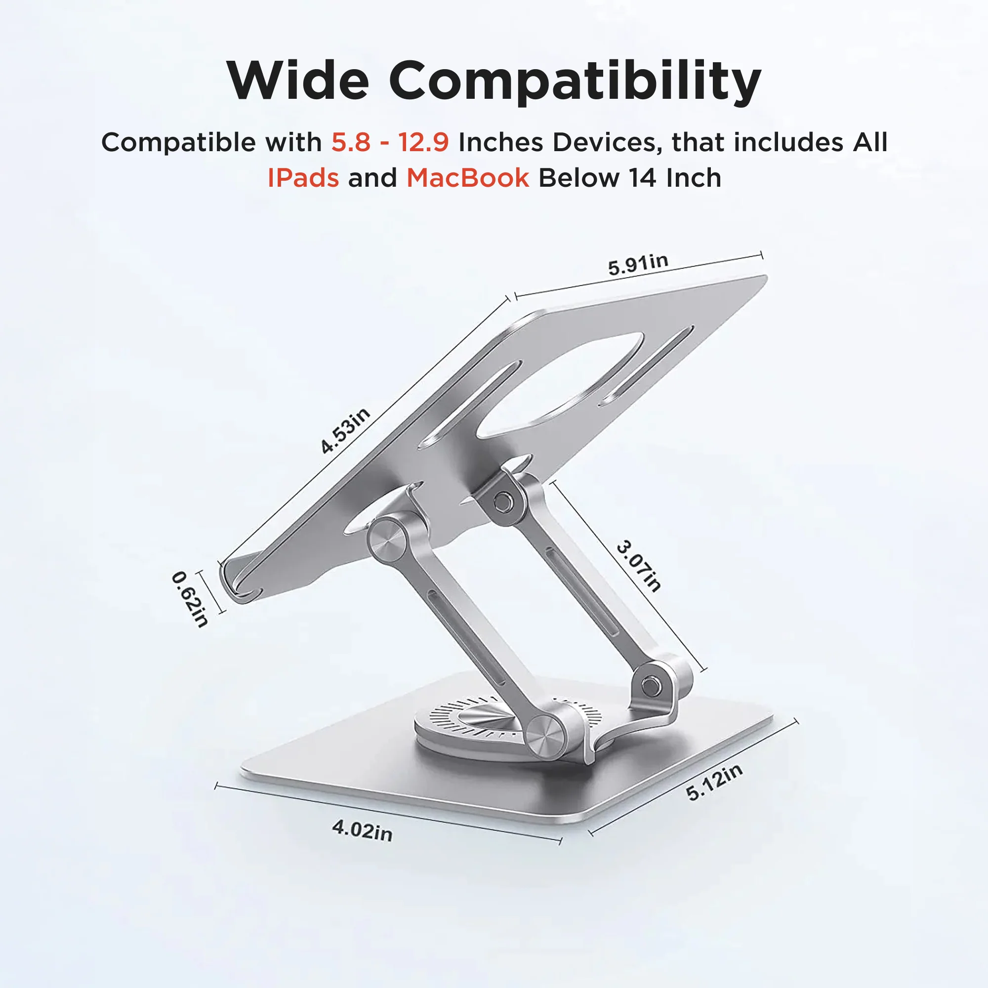 FlexView 360 – Laptop & Tablet Stand | 360° Rotation | Ergonomic | Foldable - Image 12