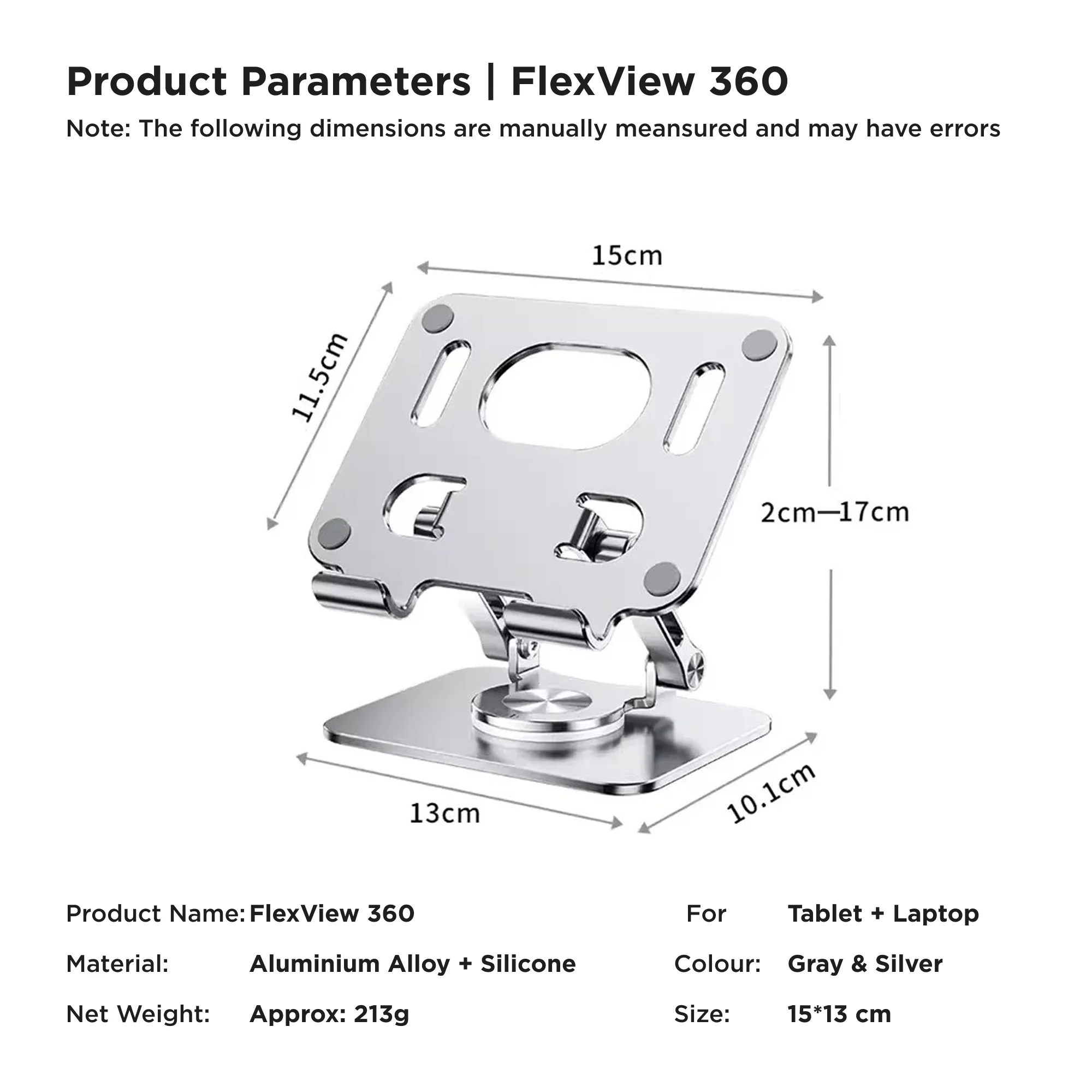 FlexView 360 – Laptop & Tablet Stand | 360° Rotation | Ergonomic | Foldable - Image 13