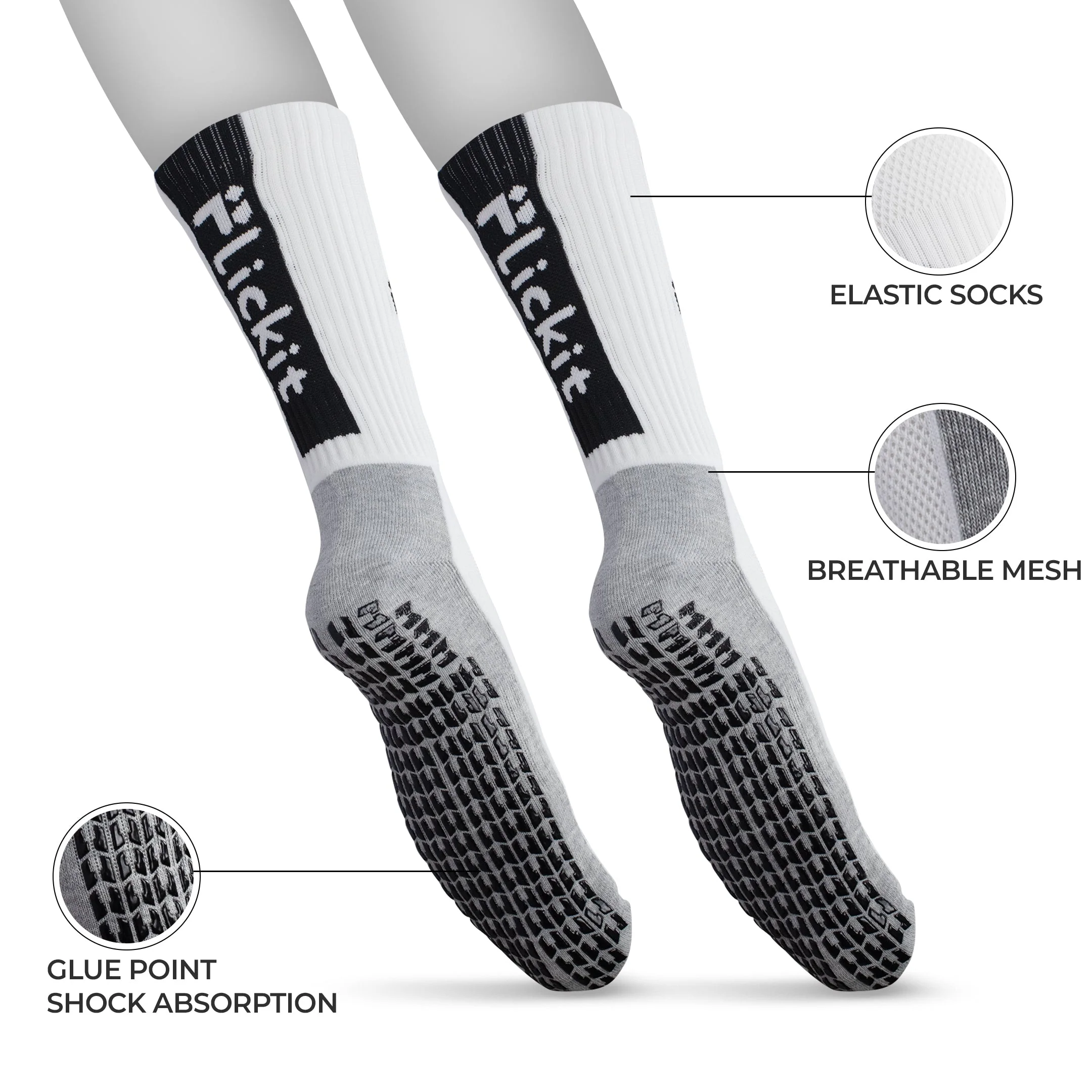Flickit Short Grip Socks - Image 4
