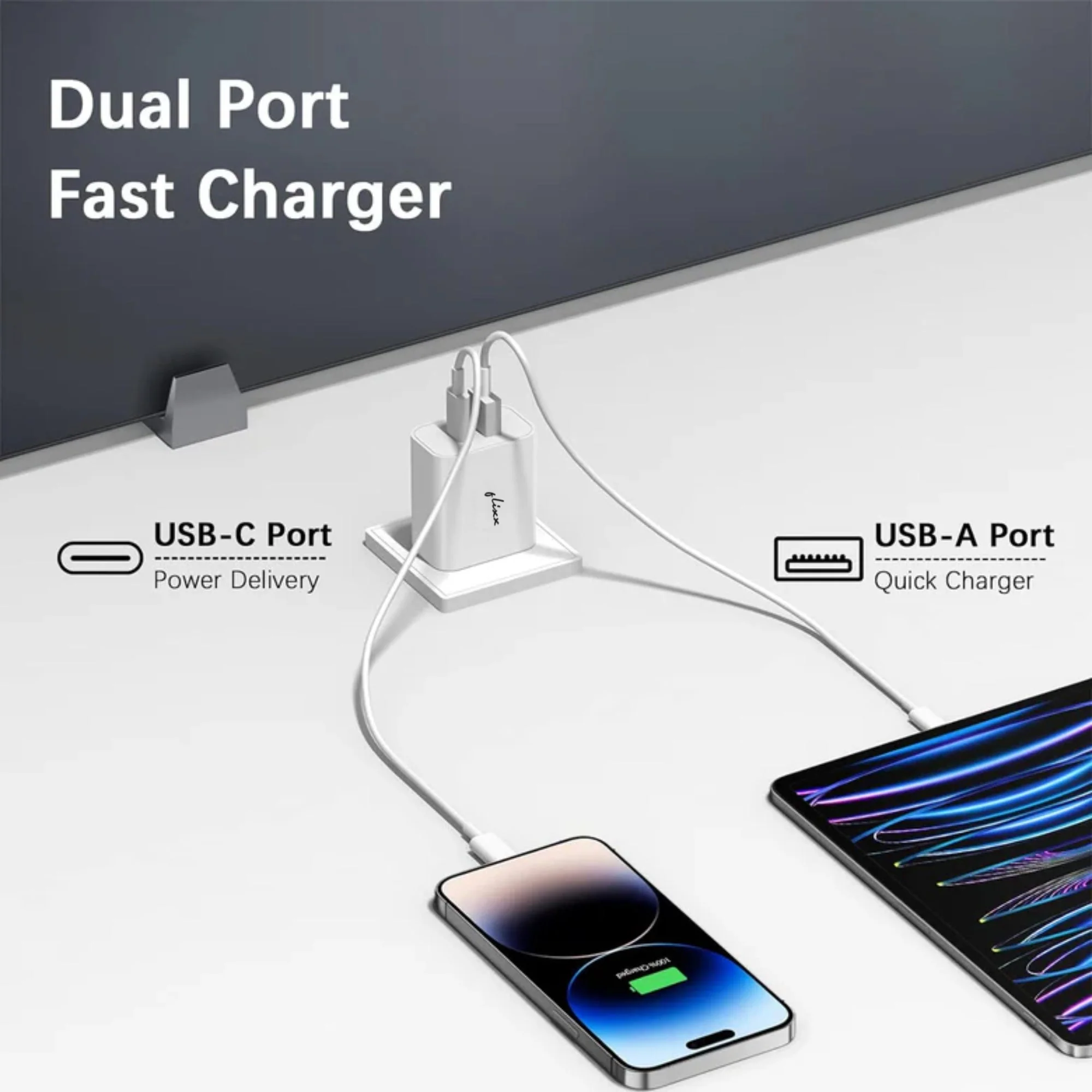 Flixx 30W QCPD 3.0 Dual Port Wall Charger for Ultra Fast Charging - Image 7