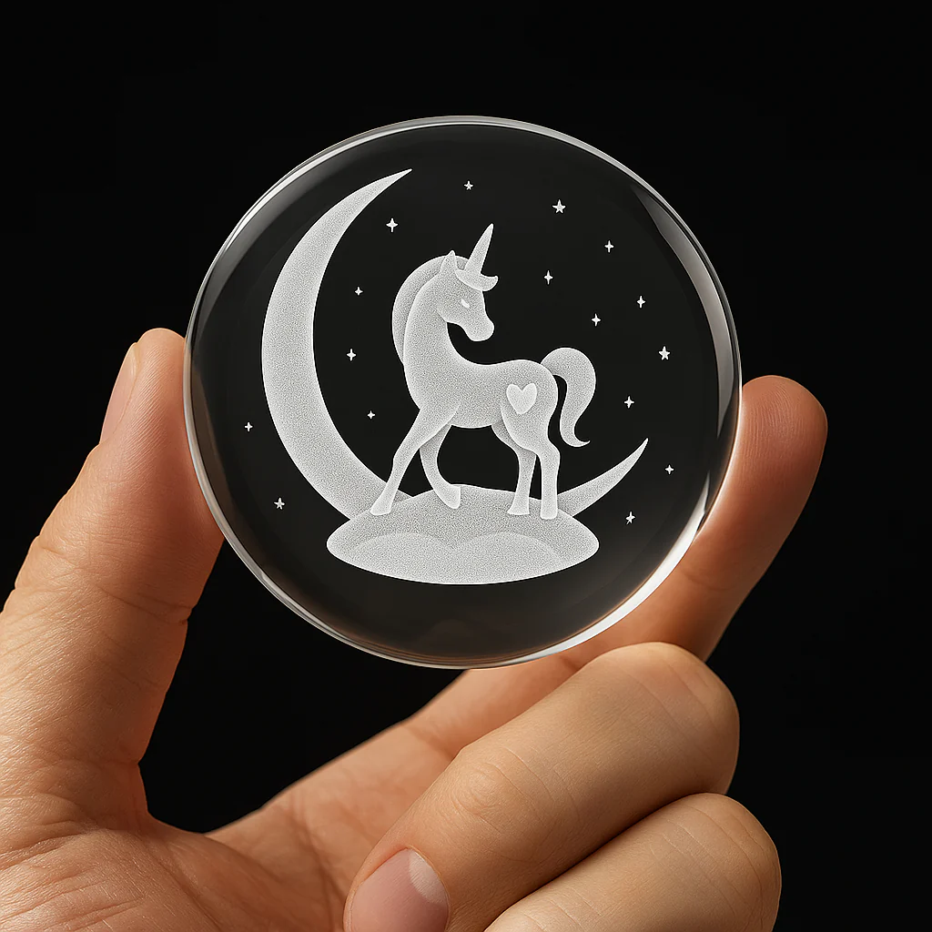 FLIXX 3D Crystal Ball Night Lamp | Warm LED Glow | USB Powered | Engraved K9 Crystal with Wooden Base | Romantic Gift for Bedroom, Home Décor, Anniversary & Gifting - Image 41