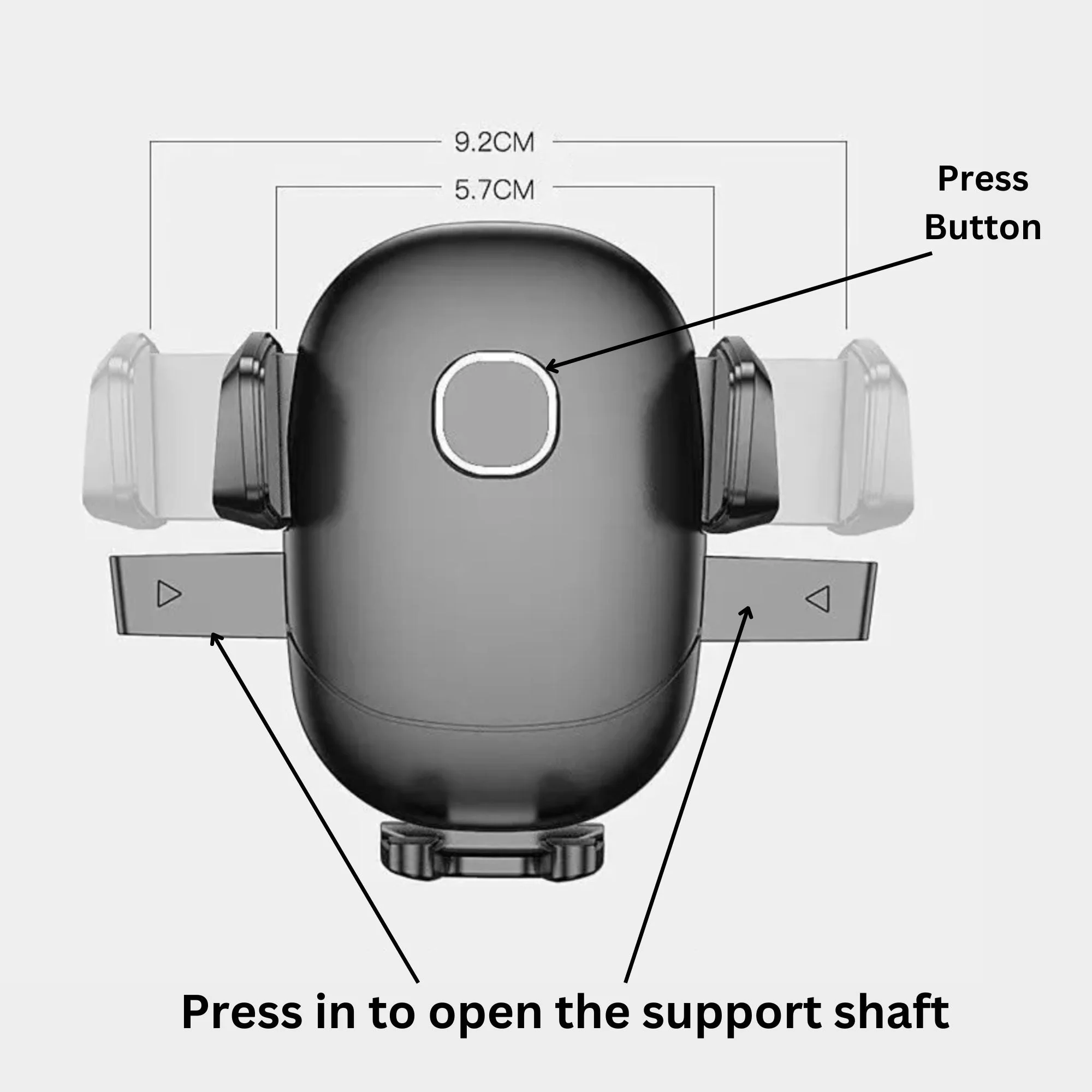 Flixx Car Mobile Holder, 360° Rotatable Phone Mount with Quick Release, One-Hand Operation & Scratch-Free Silicone Padding - Image 6