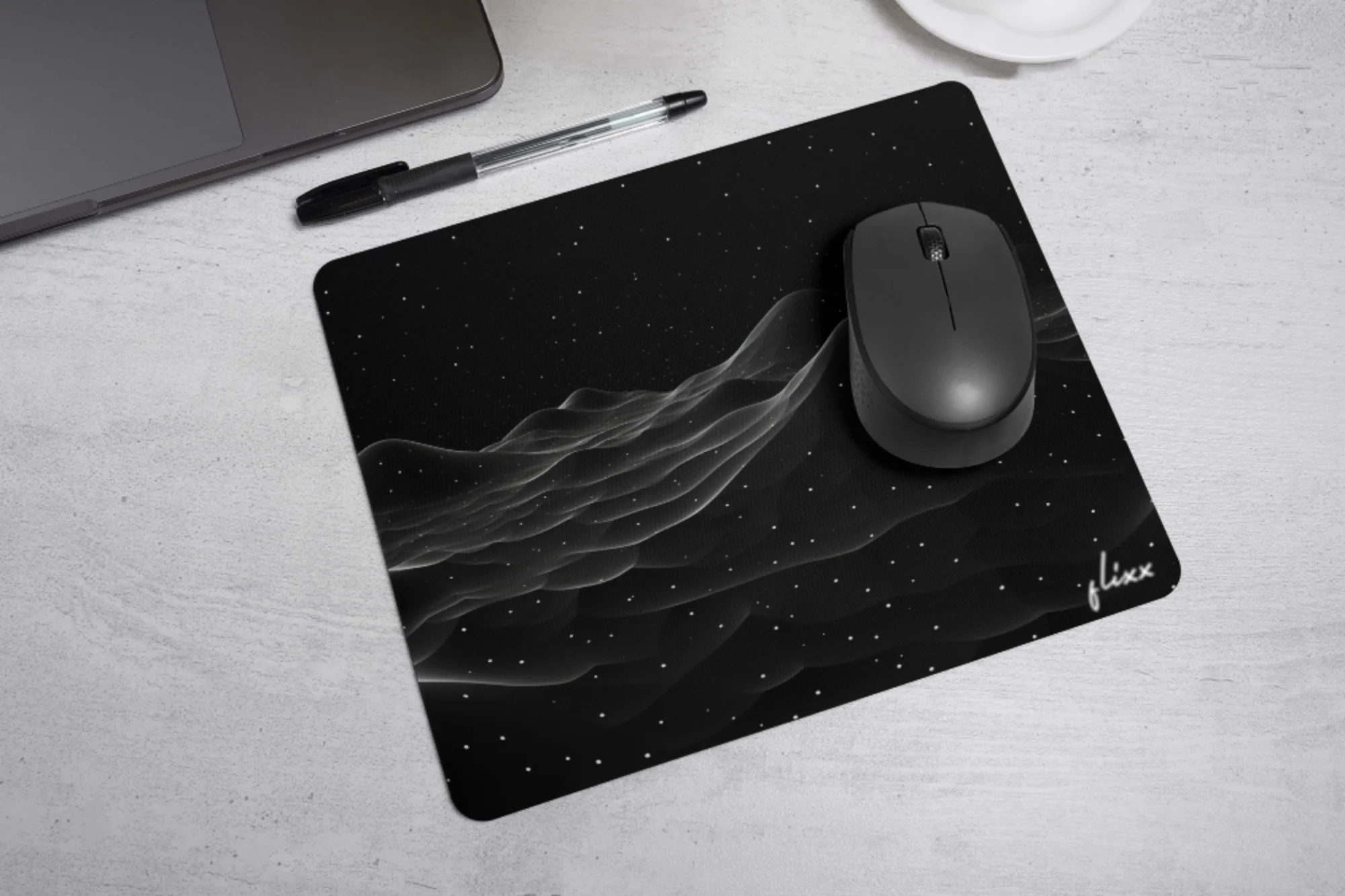 Flixx Computer Laptop Non-Slip Rubber Mousepad (3 mm ) Cosmic Wave - Image 5