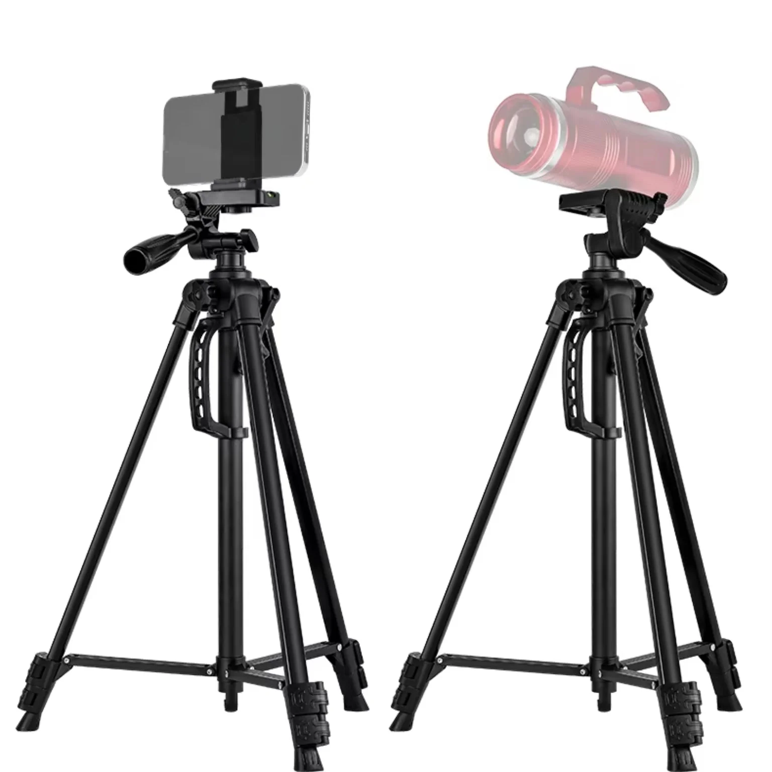 Flixx Mobile Tripod Stand | Sturdy Aluminum, Adjustable Height, 360° Rotatable Head | Lightweight & Heavy-Duty - Image 10