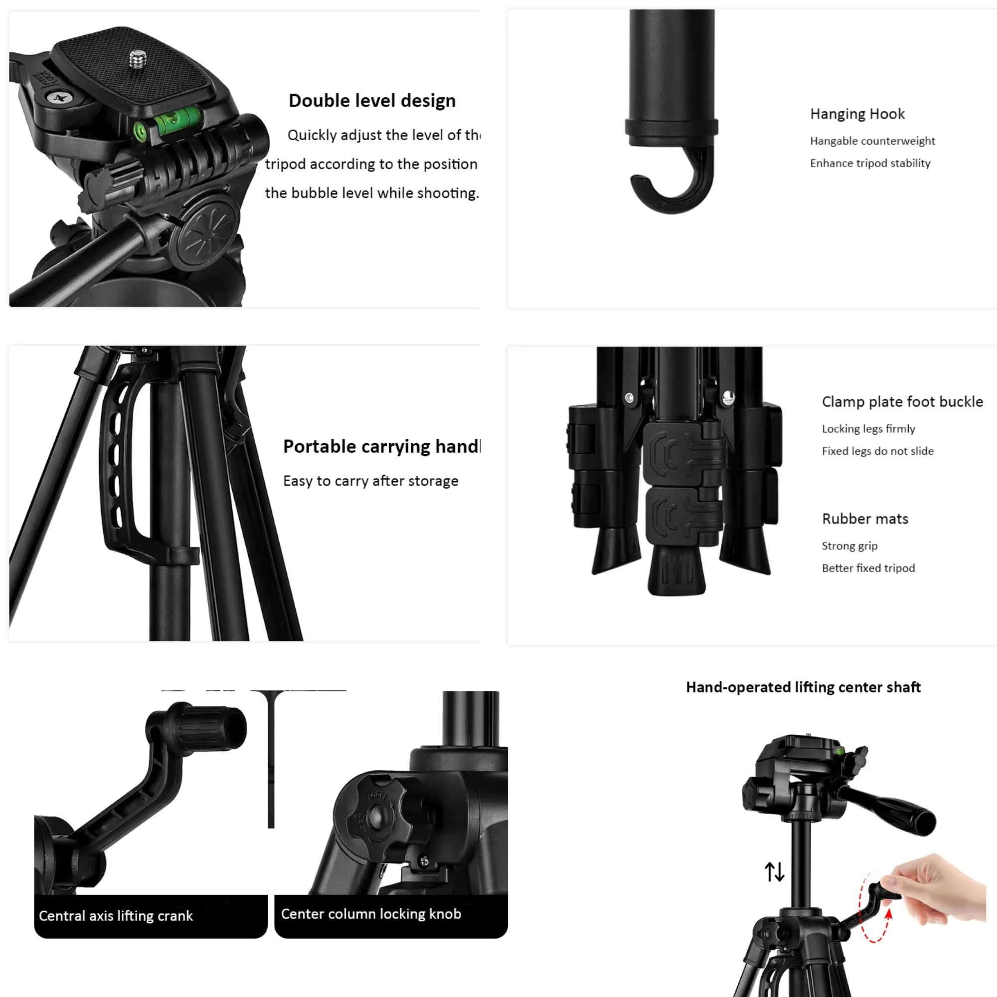 Flixx Mobile Tripod Stand | Sturdy Aluminum, Adjustable Height, 360° Rotatable Head | Lightweight & Heavy-Duty - Image 3